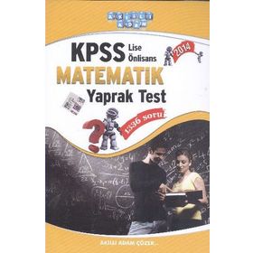 Akıllı Adam 2014 KPSS Lise - Önlisans Matematik Yaprak Test - kollektif