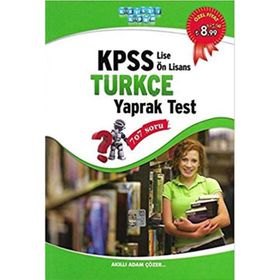 Akıllı Adam 2014 KPSS Lise - Önlisans Türkçe Yaprak Test - kollektif