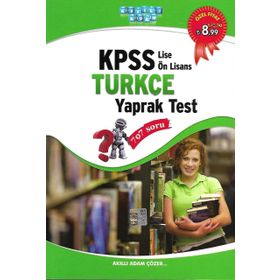 Akıllı Adam 2014 KPSS Lise - Önlisans Türkçe Yaprak Test - kollektif