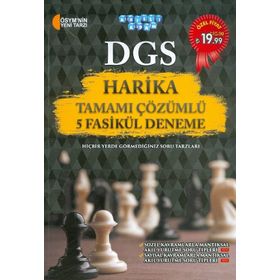 Akıllı Adam DGS Harika Tamamı Çözümlü 5 Fasikül Deneme - Şahide Korkmaz