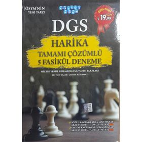 Akıllı Adam DGS Harika Tamamı Çözümlü 5 Fasikül Deneme - Şahide Korkmaz