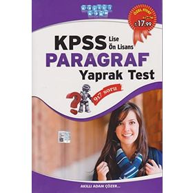 Akıllı Adam KPSS Lise Ön Lisans Paragraf Yaprak Test