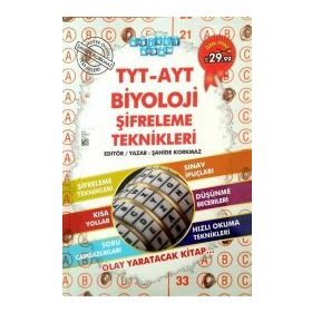 Akıllı Adam TYT-AYT Biyoloji Şifreleme Teknikleri