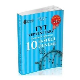 Akıllı Adam TYT Yepyeni Tarz Tamamı Çözümlü 10 Fasikül Deneme