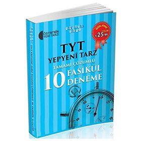Akıllı Adam TYT Yepyeni Tarz Tamamı Çözümlü 10 Fasikül Deneme