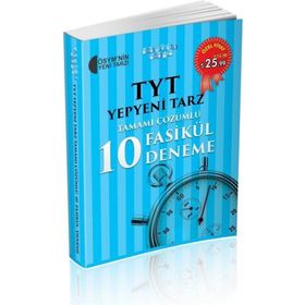 Akıllı Adam TYT Yepyeni Tarz Tamamı Çözümlü 10 Fasikül Deneme