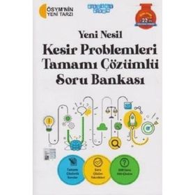 Akıllı Adam Yayınları Yeni Nesil Kesir Problemleri Tamamı Çözümlü Soru Bankası