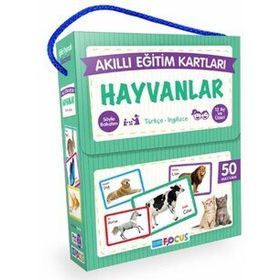 Akıllı Eğitim Kartları Hayvanlar-Blue Focus