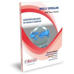 Akıllı Sorular Sürdürülebilirlik ve Halkla İlişkiler - İlkumut Açıköğretim Yayınları