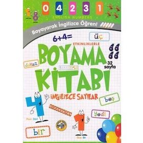 Akıllı Zebra Sayılar - Etkinliklerle Boyama Kitabı İngilizce