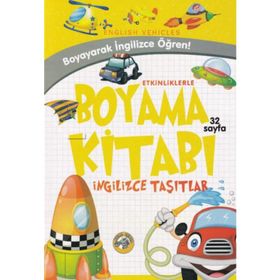 Akıllı Zebra Taşıtlar - Etkinliklerle Boyama Kitabı İngilizce