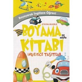 Akıllı Zebra Taşıtlar - Etkinliklerle Boyama Kitabı İngilizce