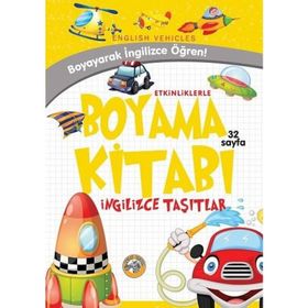 Akıllı Zebra Taşıtlar - Etkinliklerle Boyama Kitabı İngilizce