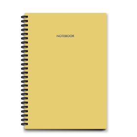 AKILLICA 64 Yaprak Çizgili Karton Kapak 10x14 cm Yellow Spiralli Defter