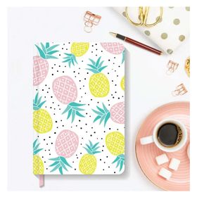 AKILLICA Çizgili 13.5x20 cm Hardcover Pineapple Sert Kapak Defter