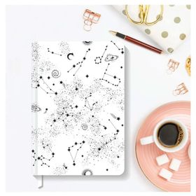 AKILLICA Çizgili 13.5x20 cm Hardcover White Sert Kapak Defter