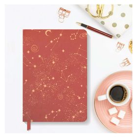 AKILLICA Çizgili 13x21 cm Hardcover Red Sert Kapak Defter