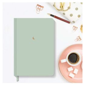AKILLICA Düz Çizgisiz 13x21 cm Hardcover Green Sert Kapak Defter