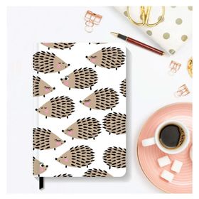 AKILLICA Lastikli 13x21 cm Hardcover Hedgehog Çizgili Sert Kapak Defter