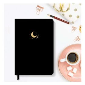 AKILLICA Sert Kapak 13.5x20 cm Hardcover Black Noktalı Defter