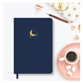 AKILLICA Sert Kapak 13.5x20 cm Hardcover Dark Blue Noktalı Defter