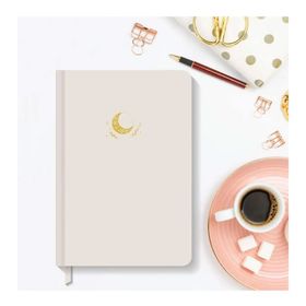 AKILLICA Sert Kapak 13.5x20 cm Hardcover Notebook Beige Noktalı Defter
