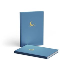 AKILLICA Sert Kapaklı Kurdeleli 13x21 cm Hardcover Mavi 2 Adet Noktalı Defter