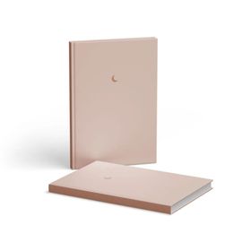 AKILLICA Sert Kapaklı Kurdeleli 13x21 cm Hardcover Pudra 2 Adet Çizgisiz Defter