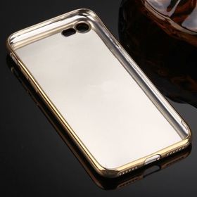 Akıllıphone Apple İPhone 7 3D Litchi Soft Kahverengi Silikon Kılıf