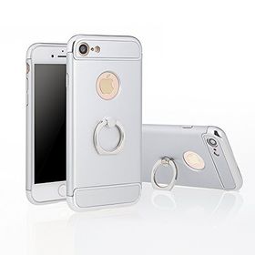 Akıllıphone Apple iPhone 7 Selfie Yüzüklü Metal Siyah Kılıf