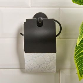 Akın Lüx 13x5x12.3 cm Siyah Geniş Kapaklı Kağıtlık