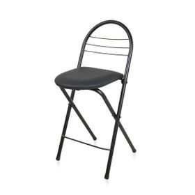 Akın Lüx 79x44x35 cm Siyah Döşemeli Katlanır Sandalye