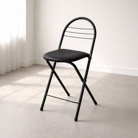 Akın Lüx 79x44x35 cm Siyah Döşemeli Katlanır Sandalye