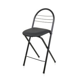 Akın Lüx 79x44x35 cm Siyah Döşemeli Katlanır Sandalye