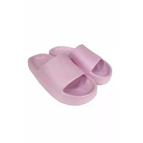 Akınal Bella Açık Pudra Unisex Sabo Önü Açık Ev Terlik