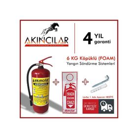 Akıncılar 6 Kg Köpüklü Yangın Söndürme Tüpü