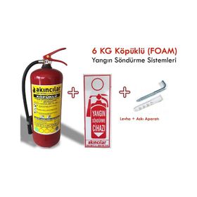 Akıncılar 6 Kg Köpüklü Yangın Söndürme Tüpü