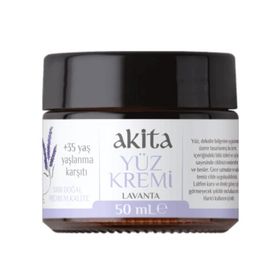 Akita % 100 Doğal Anti-Aging Yüz Kremi 35+ Yaş Lavanta 50 ml Yüz Kremi