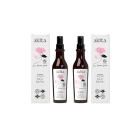 Akita %100 Doğal Yağı Alınmamış 2x250 ml Gül Suyu
