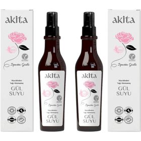 Akita %100 Doğal Yağı Alınmamış 2x250 ml Gül Suyu