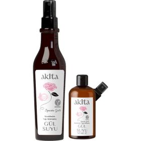 Akita %100 Doğal Yağı Alınmamış 300 ml Gül Suyu Seti