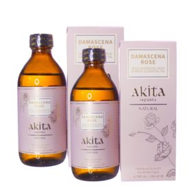 Akita %100 Doğal Yağı Alınmamış Cam Şişe 2x200 ml Gül Suyu