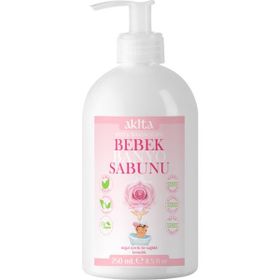Akita 250 ml Doğal Bebek Gül Banyo Sabunu