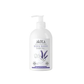 Akita 250 ml Doğal Bebek Lavanta Banyo Sabunu