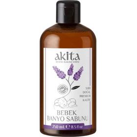 Akita 250 ml Doğal Bebek Lavanta Banyo Sabunu