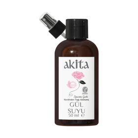 Akita 50 ml Doğal Yağı Alınmamış Gül Suyu