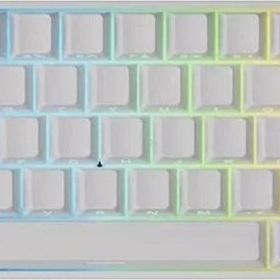 Akko Monsgeek FUN60 Max Shine-Through White Hall Effect Manyetik Switch ARGB Kablosuz Hotswap Mekanik Gaming Klavye