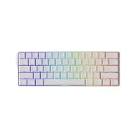 Akko Monsgeek FUN60 Ultra Shine-Through White Hall Effect Manyetik Switch ARGB Kablosuz Hotswap Mekanik Gaming Klavye