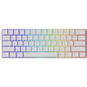 Akko Monsgeek FUN60 Ultra Shine-Through White Hall Effect Manyetik Switch ARGB Kablosuz Hotswap Mekanik Gaming Klavye