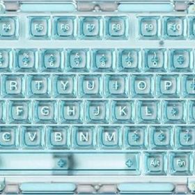 Akko MONSGEEK ICE75 Clear Blue RGB Kablosuz Hotswap Mekanik Gaming Klavye